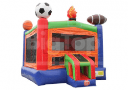 Sports Themed Inflatable Fun Bounce House with Indoor Playgr